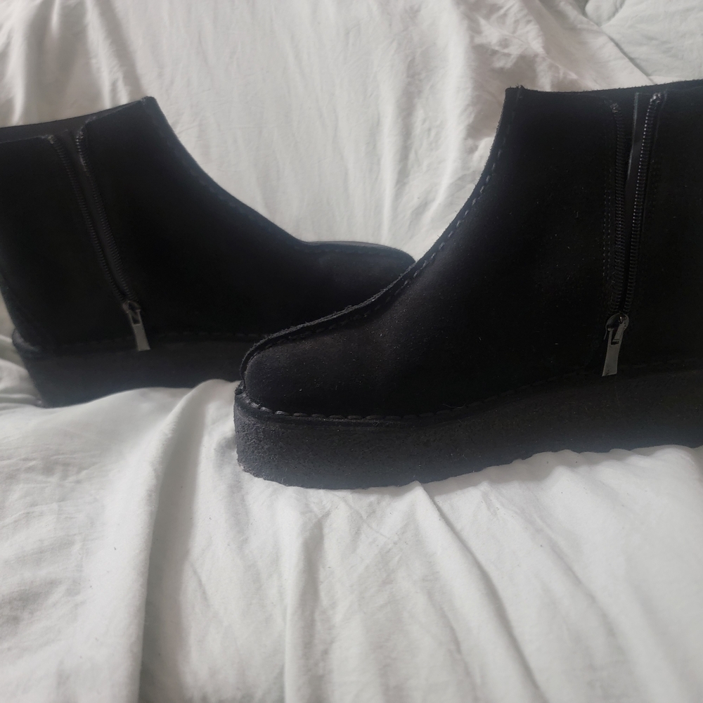 Clarks Black Platform Shoes
